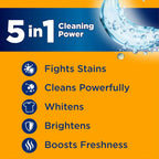 ARM & HAMMER Plus OxiClean Ultra Stain Fighters Liquid Laundry Detergent, Stain Remover for Clothes, Fresh Scent, 74 Loads, 96.2