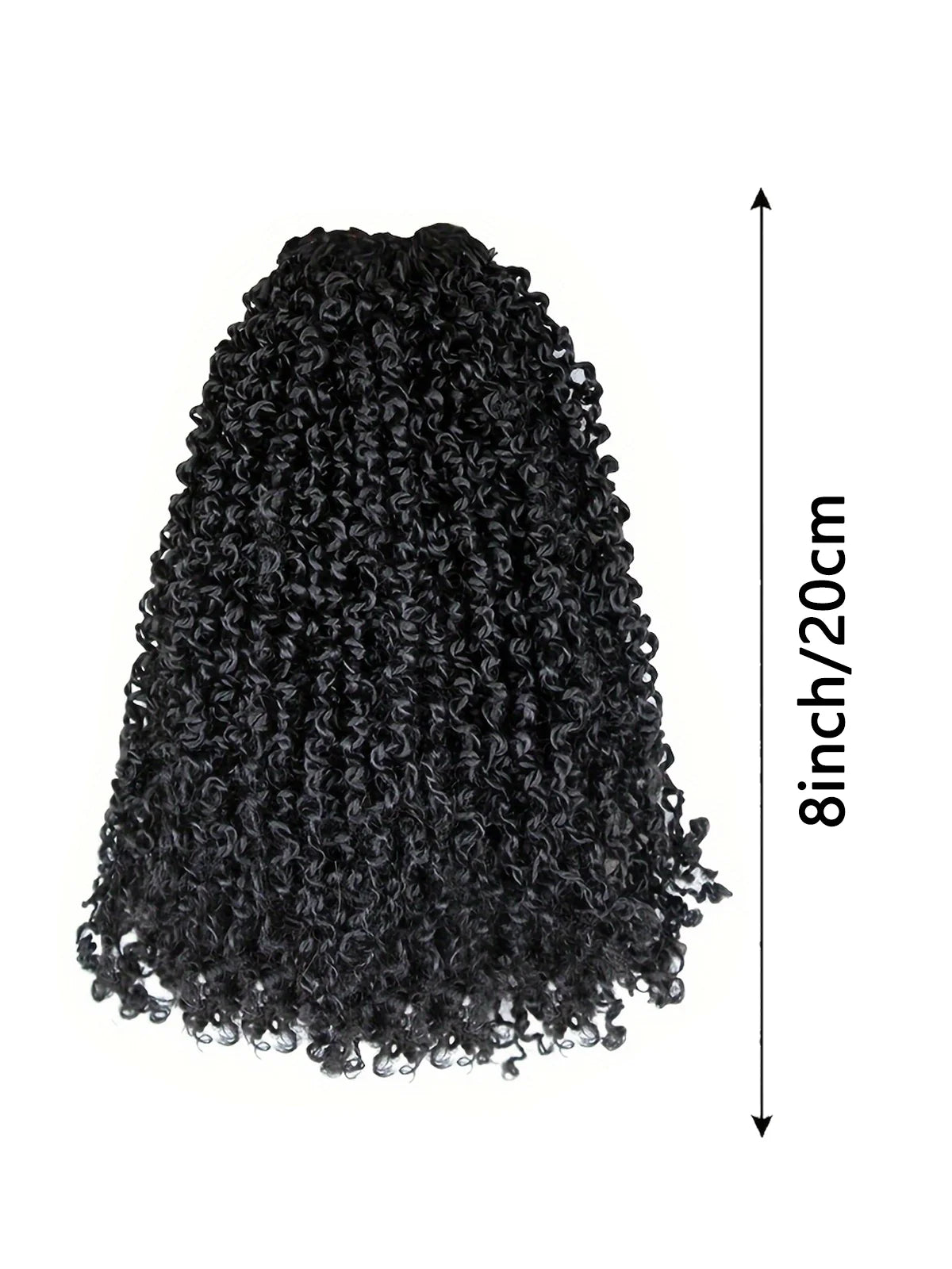 Yanky Twist Crochet Hair Extensions，8" 10" 12" 14" Lengths，8 Pieces/Pack，Synthetic Braiding Hair Perfect for Halloween Christmas