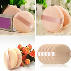 Premium Flocking Powder Puff Set - 10-Pack Velvet Soft Makeup Sponges for Setting Powder, Baking, and Oil Control, Reusable & Wa