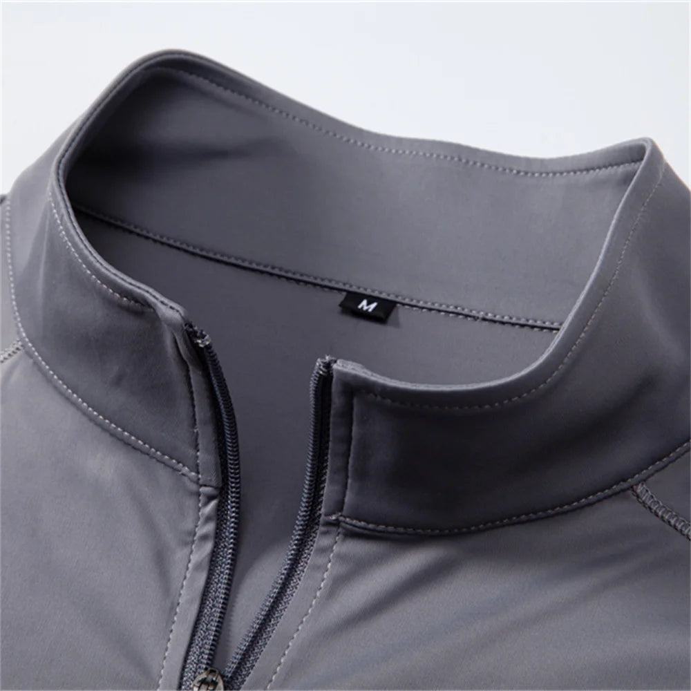 AIOPESON 2025 Men's Spring Lightweight Breathable UV Protection Sun Shirt for Outdoor Activities Male T Shirt