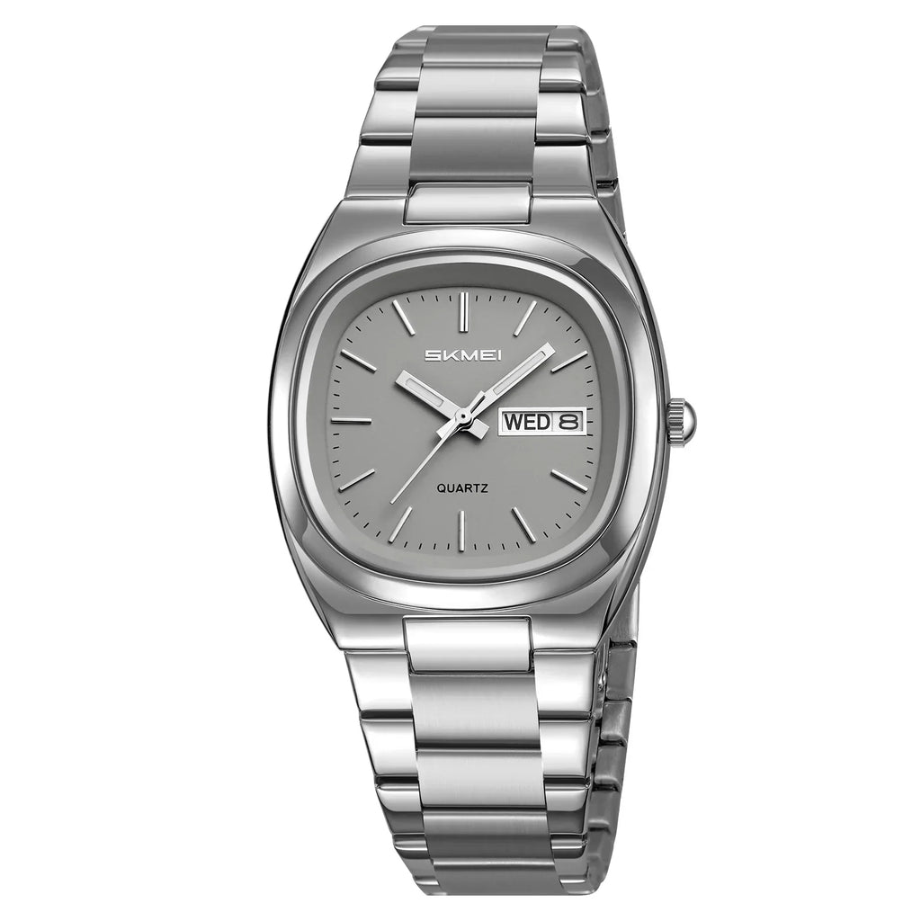 SKMEI 2420 Business Steel Clock Fashion Quartz Date Time Women Luxury Watches Casual Female Wristwatch Dress For Women Ladies