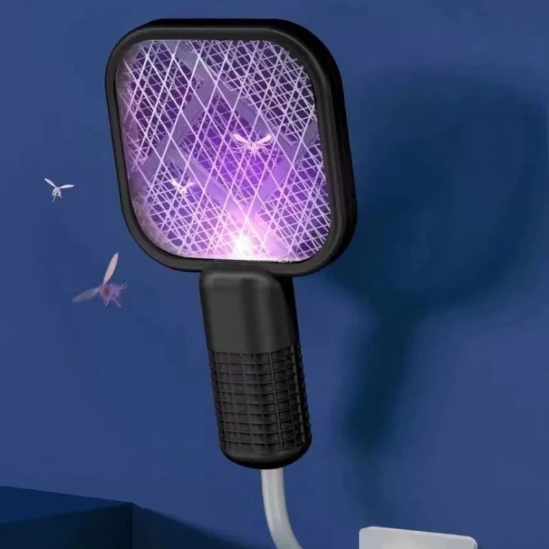 USB Mosquito Swatter Trap Pest Control Electric Shock Mini Mosquito Killer Lamp Portable UV Light Fly Bug Zapper Summer