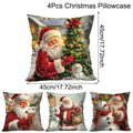 Christmas Throw Pillow Cover Santa Snowman Decorative Pillowcase for Sofa Bed Cushion Case for Christmas Home Decor Navidad 2025