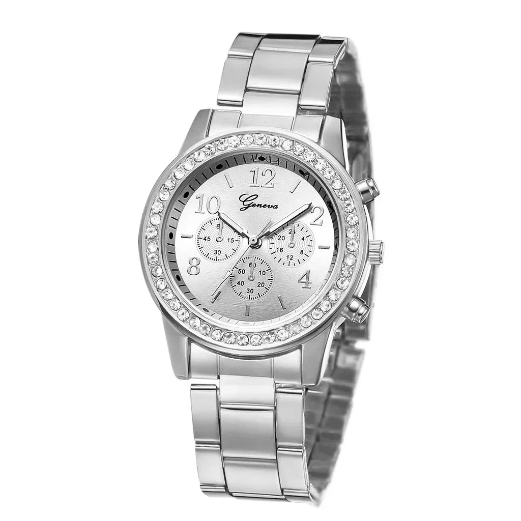MAYZHISU Retro Women's Watch Steel Elastic Strap Women Quartz Watch Vintage Business Female Bracelet Wristwatch Clock Gifts