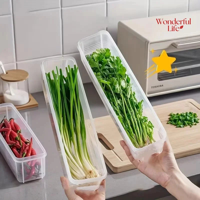 Storage Box Fresh-keeping Food Storage Container Cold Refrigerator Sealed Kitchen Fresh Fruit Storage Box with Lid Jars