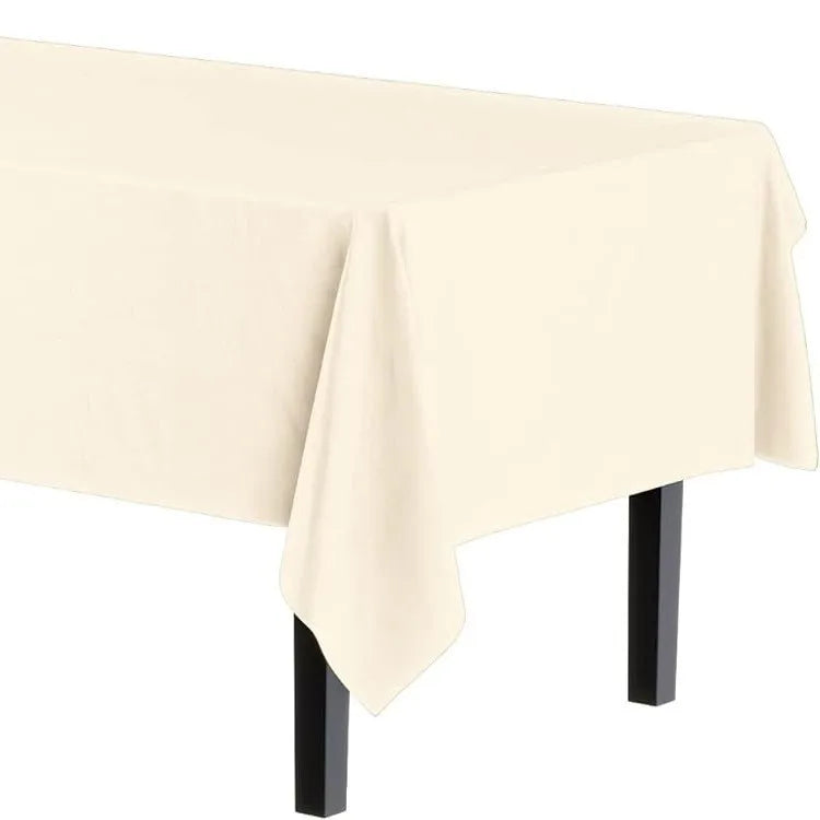 1pcs Disposable Plastic Rectangle Table Cloth Wipe Clean Party Red White Black Tablecloth Covers for Birthday Wedding Christmas
