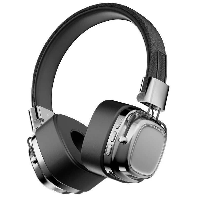 Retro On Ear Headphones Wireless Bluetooth 5.3 Headsets HIFI Stereo Sounds Gaming Earphones TF/AUX Music Player Noise Reduction
