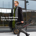 Electric Scooters for Adults&Teen, 550W Motor 19Mph Top Speed E-Scooter, 19 Miles Range, Folding w/Side Lights, UL2272 Dual Brake & App