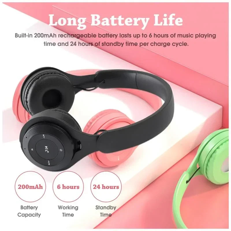 Stereo Y08 Headset 5.3 Bluetooth Headset Folding Wireless Sports Earphone Gaming Headsets Over-ear Headphones for Android ios