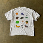 Retro American Jersey T-shirt Halloween T-shirt Gothic Style Street Wear Harajuku Short Sleeved Y2k Top for Men