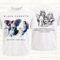 2026 New Black Sabbath Heaven and Hell Tour Graphic T-Shirt, Men's Retro Rock Band Short Sleeve Luxury Clothes men's t-shirts