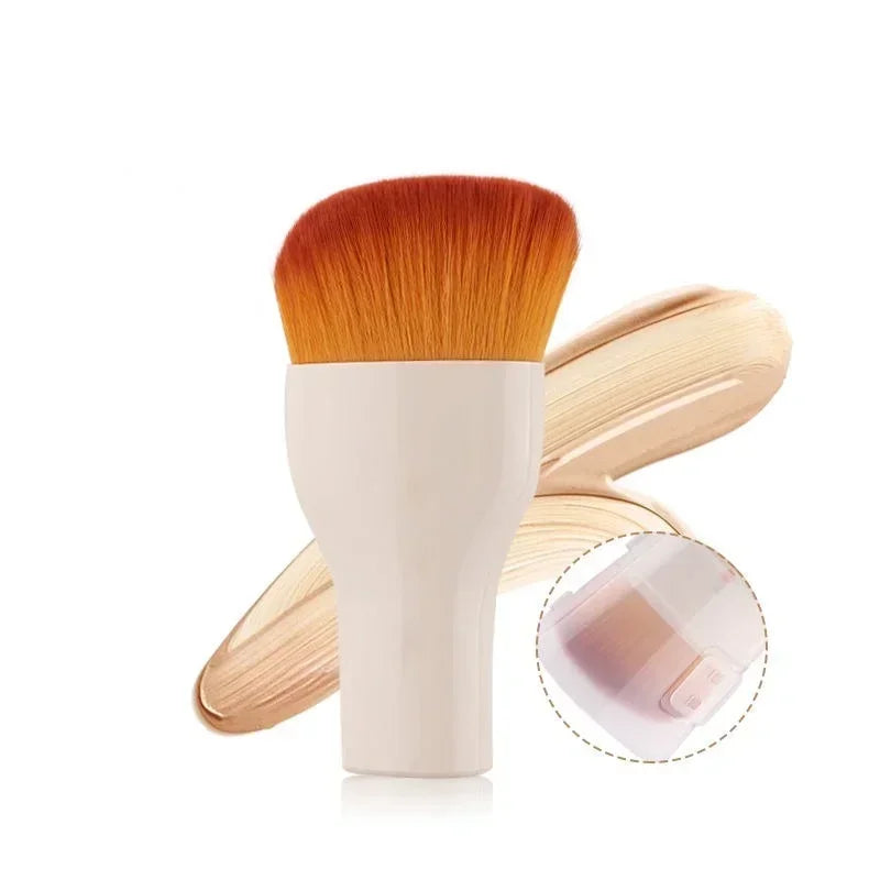 High Quality Cosmetics Beauty Tools, 1 Pcs Short Handle Foundation Makeup Brushes for Liquid BB Cream and Blusher Powder