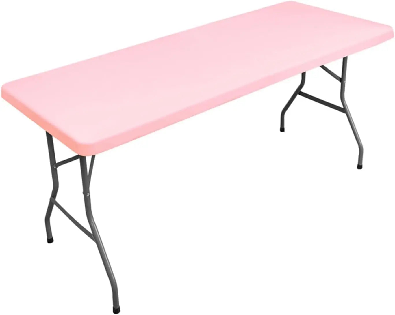 1Pc 4ft 6ft Spandex Table Cover, Waterproof Stretchy Fabric Table Top Cover, Washable Elastic Universal Rectangle Tablecloth