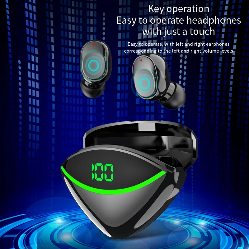 TWS Wireless Bluetooth 5.3 Headset 9D Stereo Music HiFi Earphones With Mic Smart Touch Headphones In-Ear Noise Reduction Earbuds