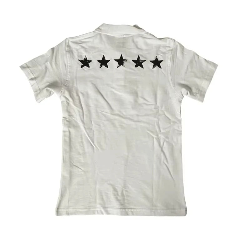 Fashionable American Retro Y2k 2026 New Style Personalized Printed Casual Short-sleeved Polo Shirt for Both Men and Women Emo
