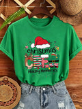Christmas Crew Making Memories Together T Shirt Family Matching Christmas Outfit Santa Hat Graphic Tee Tops Xmas Party Shirts