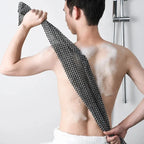 1PC New Japanese-style Exfoliating Washcloth – Household Bath Scrubber, Unisex Long Bath Mitt for Foaming and Back Cleansing