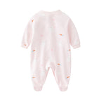 Baby's Long-Sleeved Jumpsuit, Pure Cotton, Newborn Pajamas, Baby Girl Clothes, Foot Covering Suit, Spring and Summer