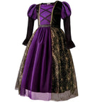 Baby Girls Halloween Witch Costume Children Cosplay Vampire Dresses Carnival Party Clothes Dress Up Clothes for Children