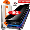 1-5Pcs Privacy Screen Protector for iPhone 17 17Air 17Pro 17 ProMax 9H Tempered Glass Anti-spy Films with Easy Install Kit