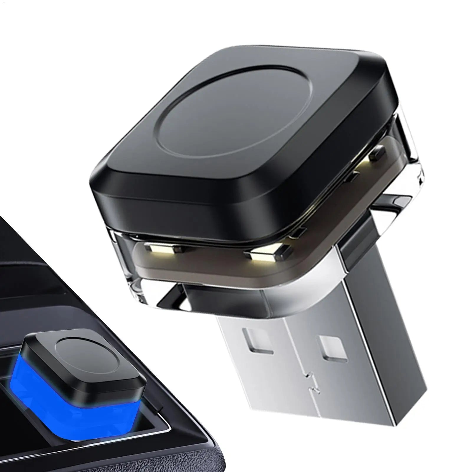 Car LED Lights Interior Wireless LED USB Car Light Ambient Light Wireless Multicolor Night Light Multiple Modes Interior Lighing