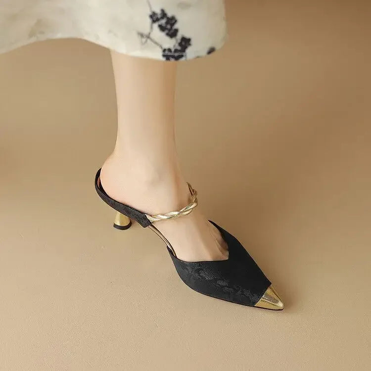 Shoes for Women Mules Sandals Fashion Woman Slippers Cheap Liquidation Easy Wears Slides Original New Collection Style Unique 39