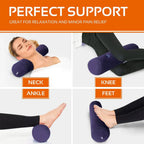 Inflatable Cylinder Pillow - Car Neck Pillow, Seat Support, Orthopedic Neck Support for Travel, Office & Home