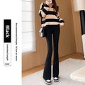 Shark Flared Pants for Women High Waist Skinny Black Casual Spring Autumn 2025 Dance Yoga Micro-Pull