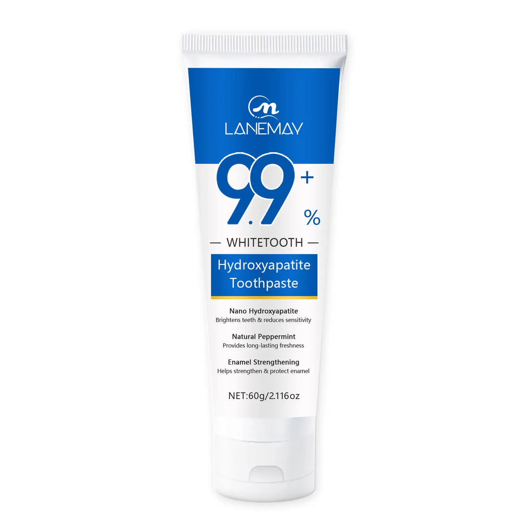 Hydroxyapatite Toothpaste - Deeply Cleans and Whitens Teeth, Reduces Tooth Sensitivity, and Freshens Breath 60g