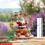 1PCS Bohemian Style Santa Claus Desktop Decora Statue Holiday Home Decora Home Decora Living Room Decora Perfect Holiday Gift