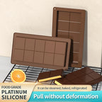 Large Thick Silicone Chocolate Bar Mold 1 Pack Easy Release DIY Stuffed Jelly Candy Bar Mold For Household Homemade Baking Mould