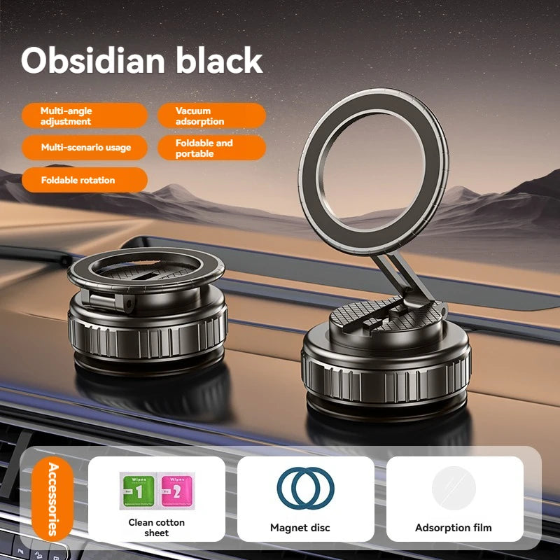 For Magsafe Car Phone Holder Suction Cup Vacuum Magnetic Phone Hholder 360° rotatable and foldable Phone Holder