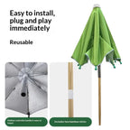 Round Garden Plant Umbrellas Adjustable Height Waterproof For Outdoor Courtyards Backyard Parasol Plant Sun Protecting
