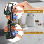 Nespresso Coffee Pods Holder Holds 60 Pods 360 Degree Rotatable Coffee Capsules Storage Rack Metal Tower Stand Home Kitchen Use