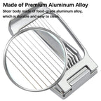 Multifunctional Egg Cutter Aluminium Alloy Egg Slicer Sectioner Cutter Mold Flower-Shape Luncheon Meat Cutter Kitchen Gadgets