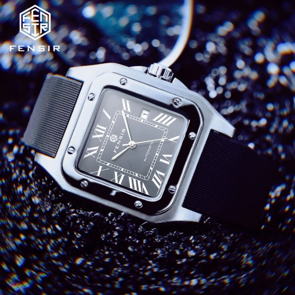 New Square Business Men's Watch in European, American, Japanese, and Korean Style, Party Gift Watch, Fashionable Casual Versatile Quartz Watch for Young Men, Students, and Socialites, the Best Gift for Him