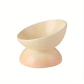 Ceramic Cat Bowl Pet Accessories Drink Water Bowl Diagonal High Feet Cute Cervical Spine Protection Cat Bowl Pet Supplies