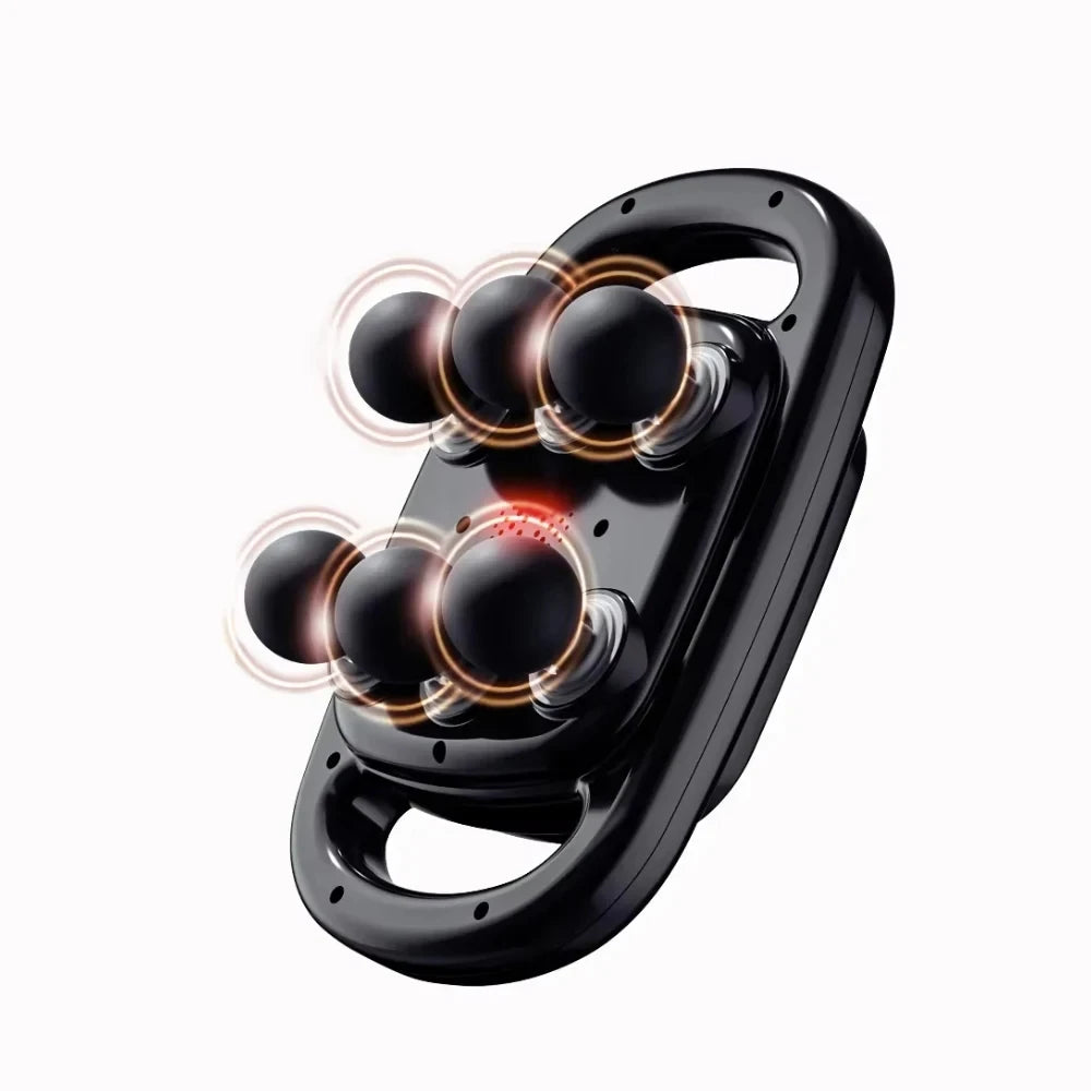 6-Head Muscle Massager for Deep Tissue Percussion & Relaxation, Body Tension from Neck, Shoulders, Legs