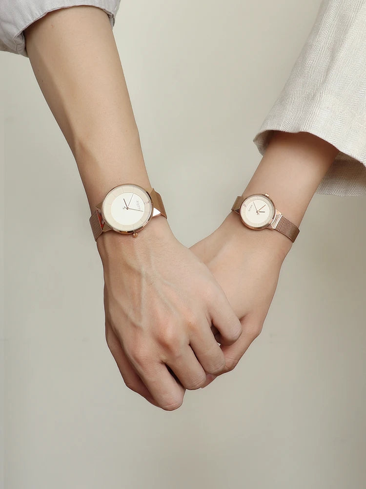 New Thin Julius Men's Watch Women's Watch Couple Lovers Clock Fashion Hours Stainless Steel Simple Boy Girl Birthday Gift Box