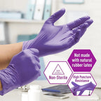 Soft Max Purple Nitrile Gloves Disposable Medical Grade Powder Free 5X Stretchable Exam Glove for Medical Cleaning Tattoo 100pcs
