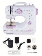 505A Sewing Machine 12 Stitch Patterns 2-Speed Control Built-in LED Light with Foot Pedal for Home DIY Beginners Crafts