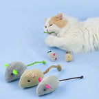 Interactive Plush Rat And Cat Toys Durable Linen Material Safe for Indoor Play Perfect for Small Breeds Interactive Plush Toys