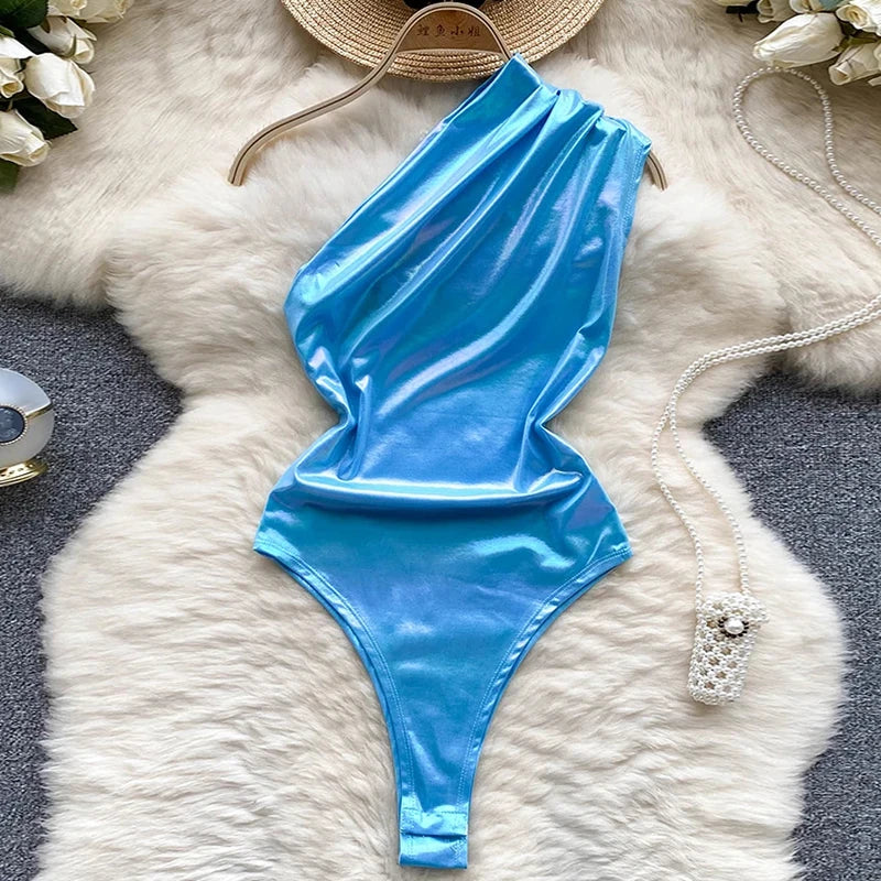 Valentine Party Sleepwear Combination Catsuits Slim Intimate Erotic Mesh Strappy Rompers Women Bodysuits Lingerie Sexy Sets