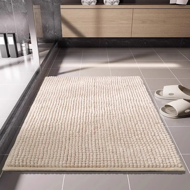Chenille Bath Mat Water Absorbent Non Slip Rug for Bathroom Toilet Kitchen Doorway Anti Skid Floor Mat Shower for Bathroom