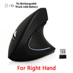 Vertical Wireless USB Mouse Ergonomic Rechargeable Portable PC Gamer For Computer Laptop Notebook Mause Gaming Accessories Mous