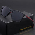 Classic Square Men's Sunglasses Comfortable Lightweight Black Frame Glasses Ideal for Travel Photography Gifts