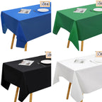 Disposable Table Cloth for Retangle Table Decorative Plastic Tablecloth for Parties Picnics Camping Waterproof Stain-Resistant