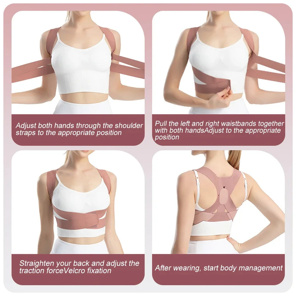 Brace Back Posture Corrector Spine Support Hunchback Correction Belt For Adult Posture Spinal Column Curvature Straight Waist