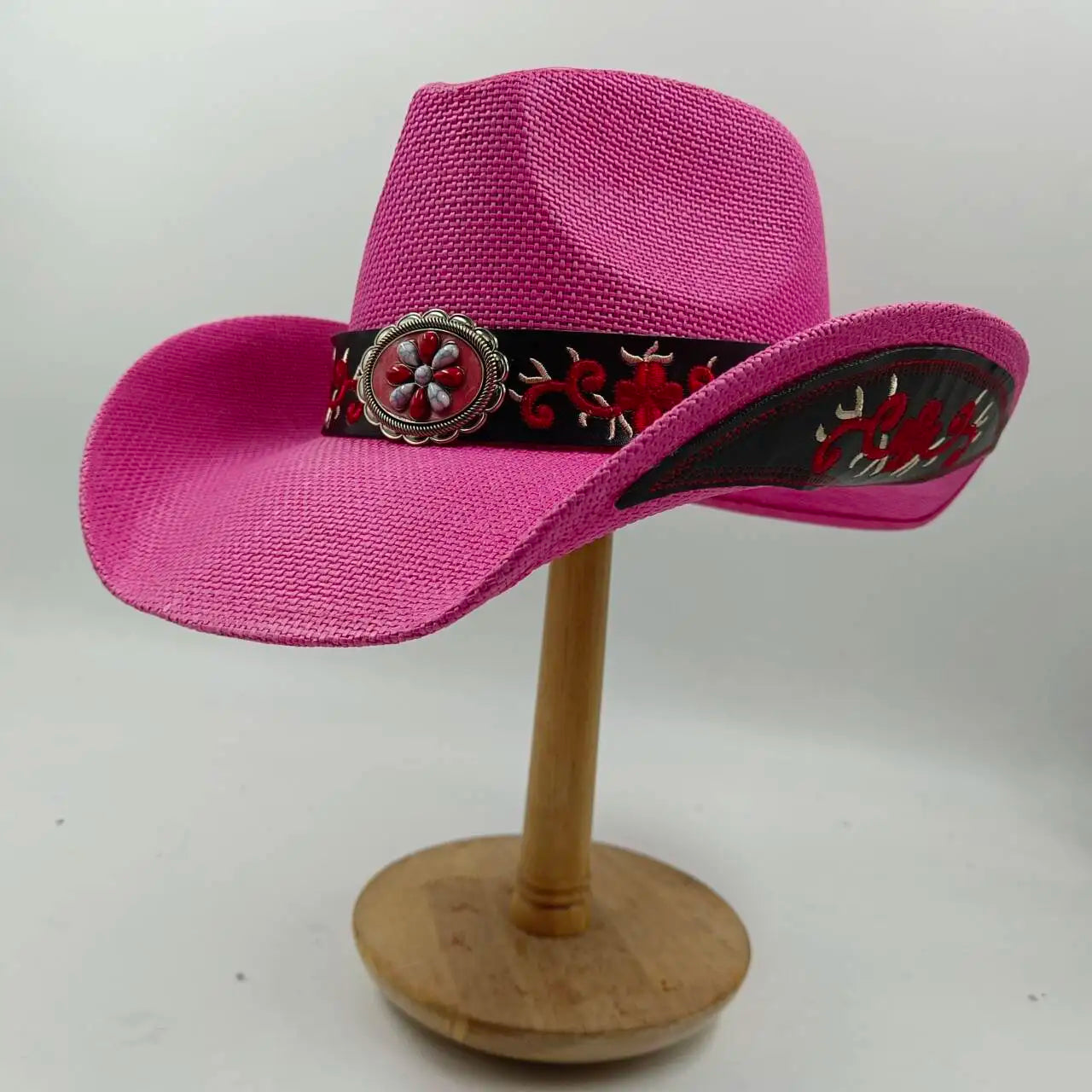 hats beach hat bohemian flat brim hat hand woven straw hat ladies summer vacation travel sun hat