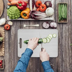 Titanium Cutting Stainless Boards for Kitchen Board 316 Steel Thickened Double Sided Food Grade Portable Fruit Meat Chopping